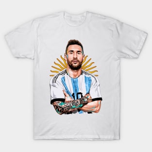 The Maestro's Legacy: A Portrait of Lionel Messi T-Shirt